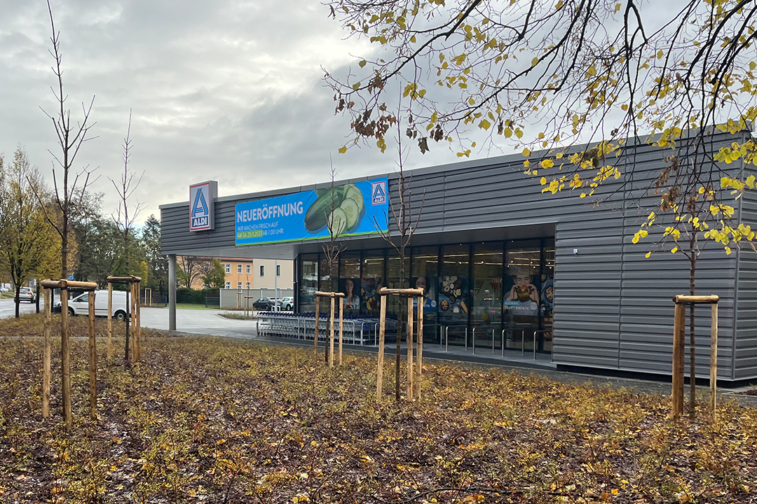 Referenz Verkaufsmarkt ALDI Coswig